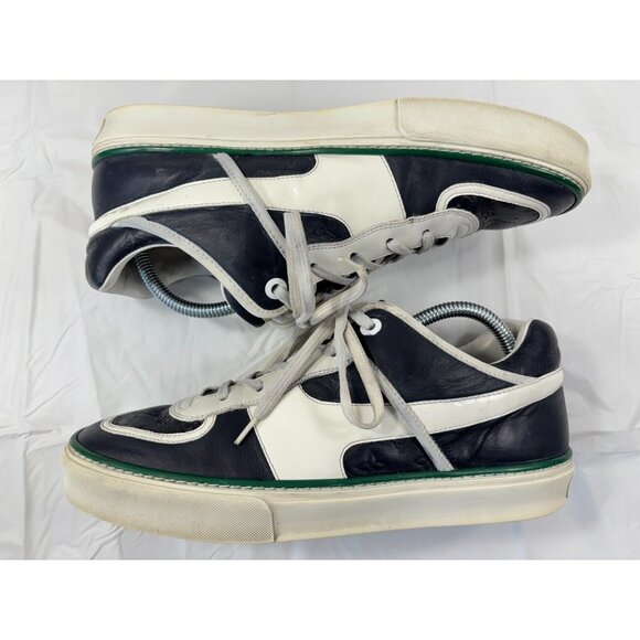 Louis Vuitton Tower Low Top Dark Blue/White Leather Sneakers Mens Size 8 - Picture 8 of 16